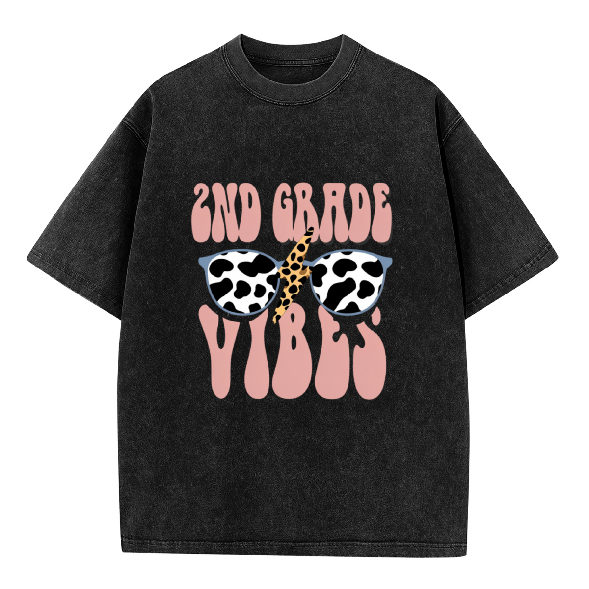 Second Grade Vibes washed graphic T-shirt product image