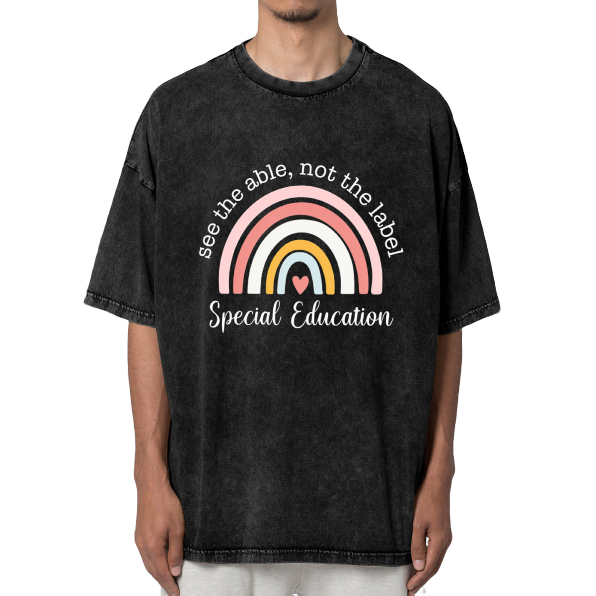 Special Education Teacher washed graphic T-shirt product image