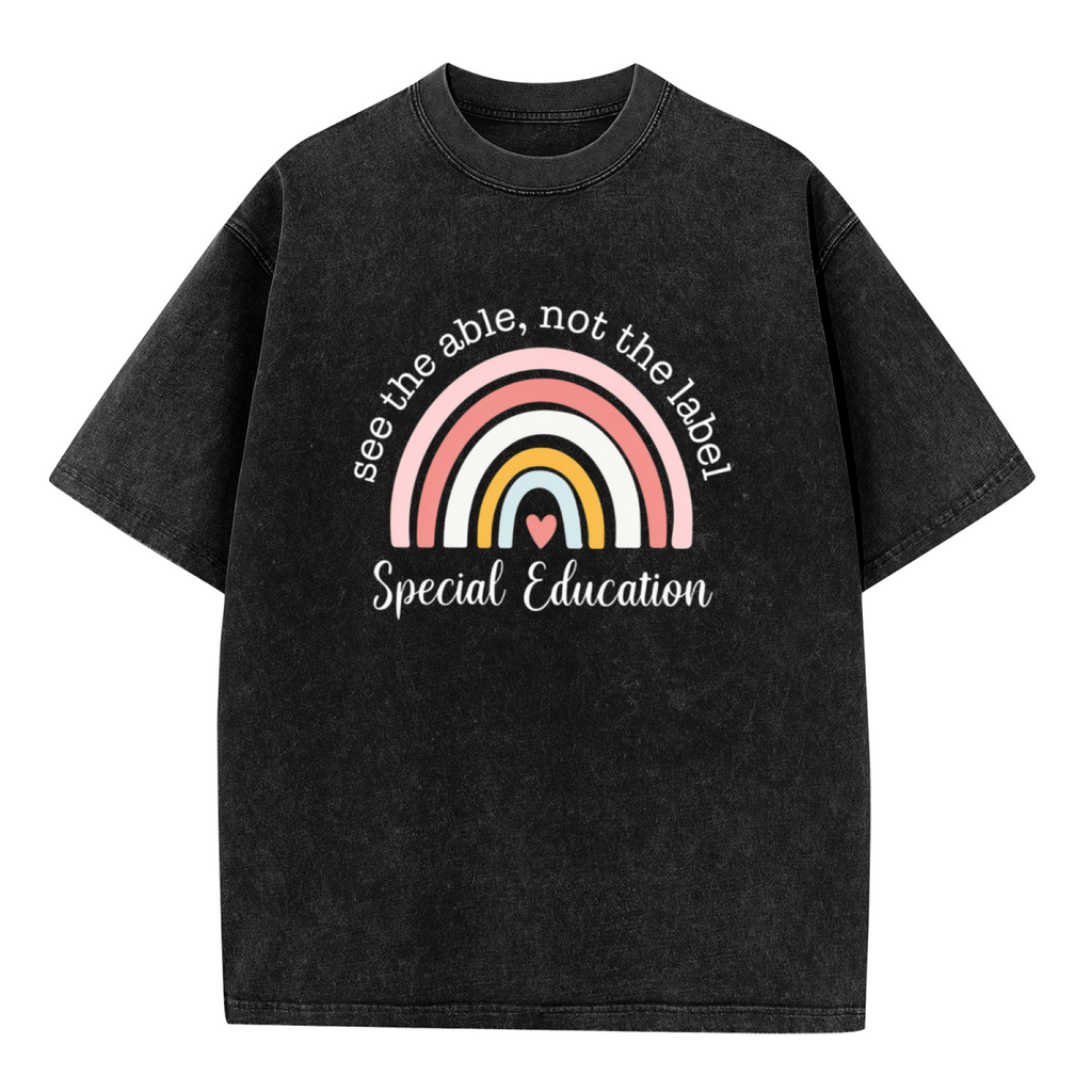 Special Education Teacher washed graphic T-shirt product image
