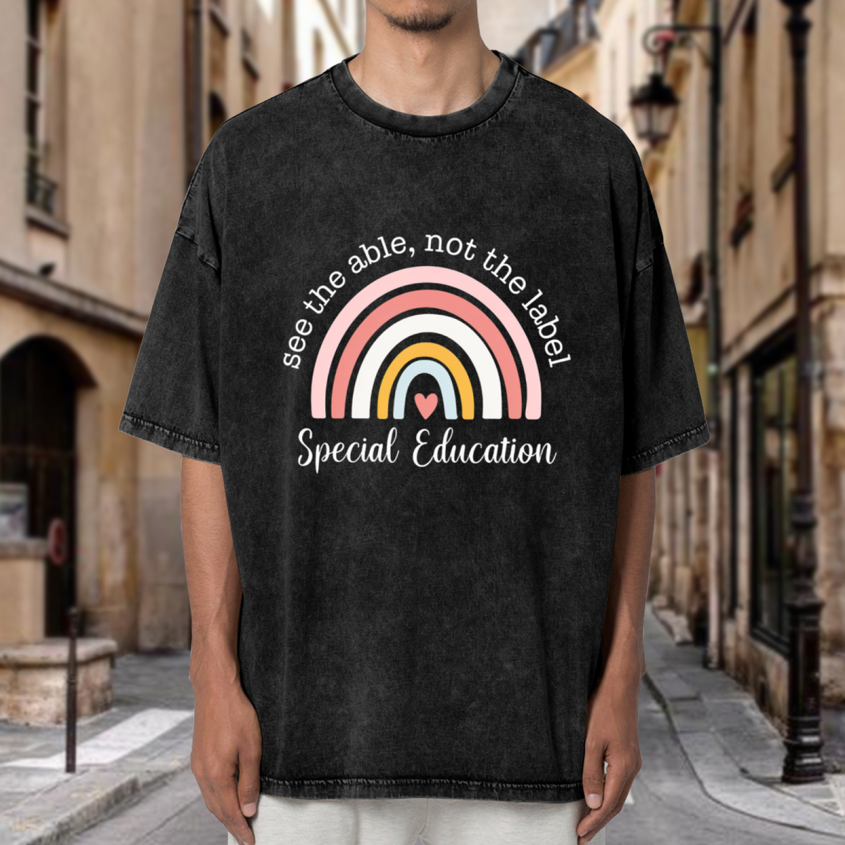 Special Education Teacher washed graphic T-shirt product image