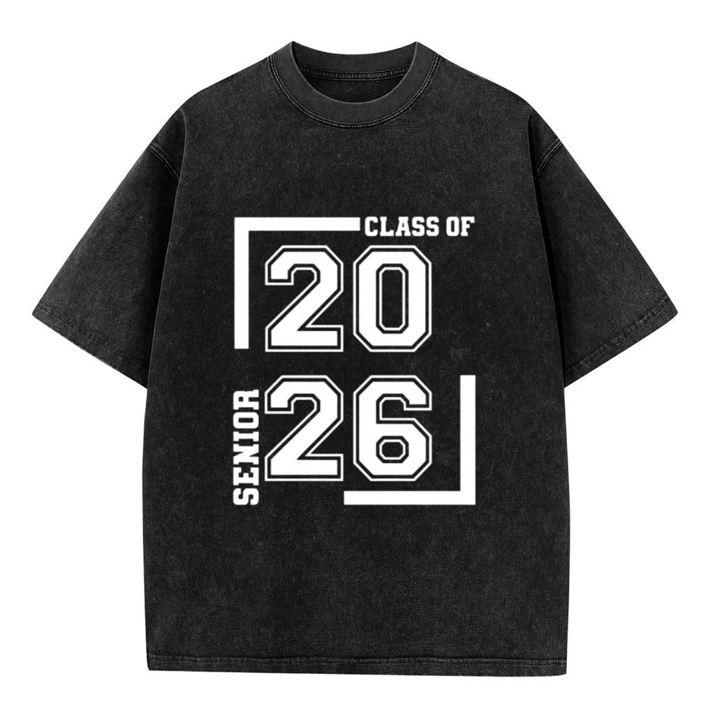 Class Of 2026 washed graphic T-shirt product image