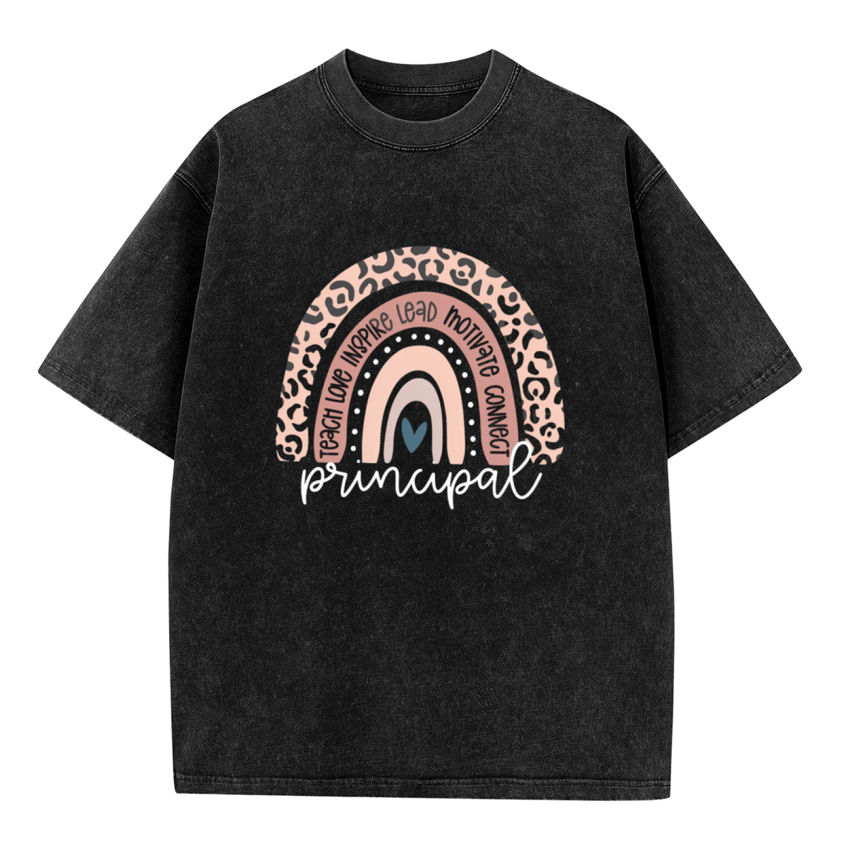 School Principal washed graphic T-shirt product image