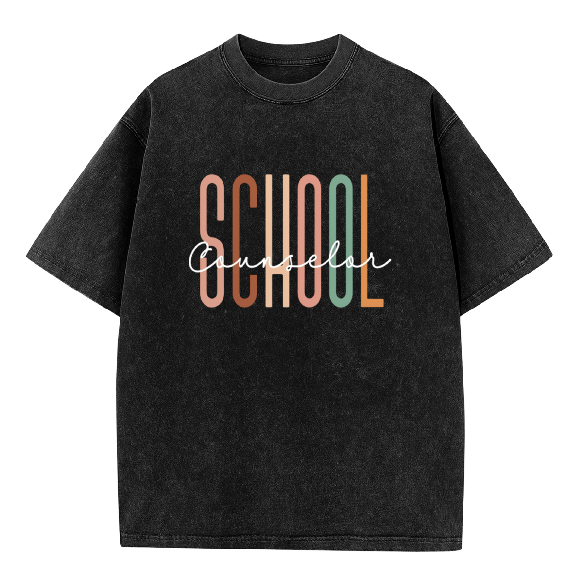 School Counselor washed graphic T-shirt product image