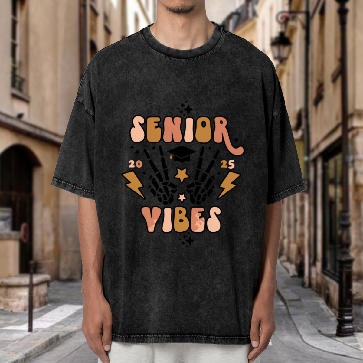 Senior washed graphic T-shirt product image