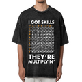 Math Teacher washed graphic T-shirt product image