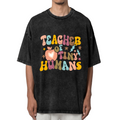 Teacher of Tiny Humans washed graphic T-shirt product image