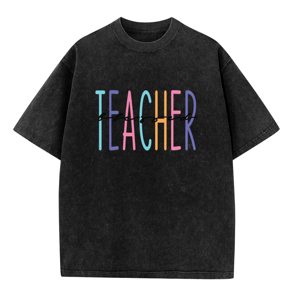 Blessed Teacher washed graphic T-shirt product image
