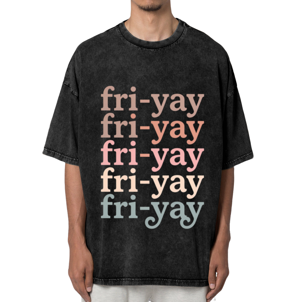Friyay Teacher washed graphic T-shirt product image