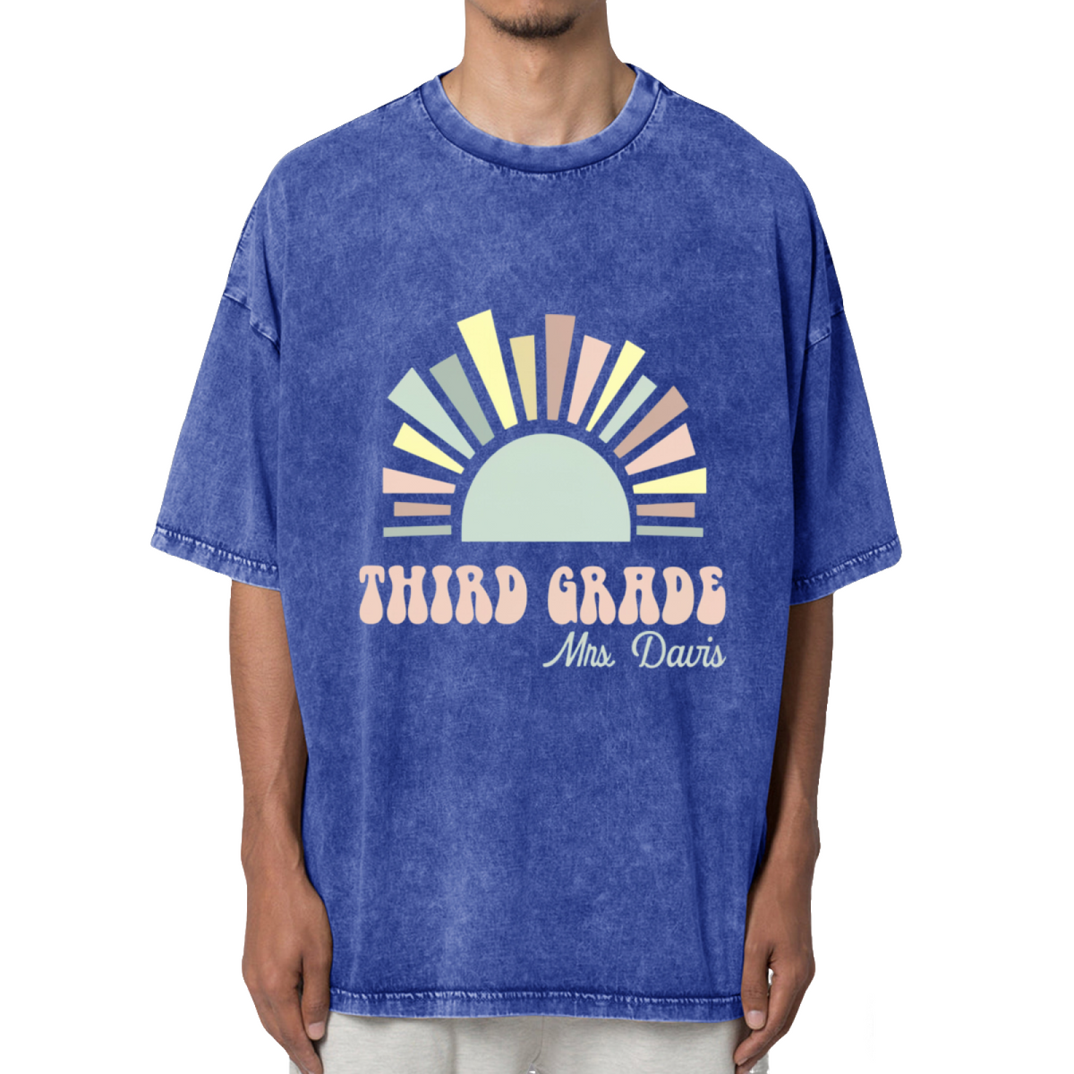 3rd Grade Back to School Washed Graphic T-Shirt