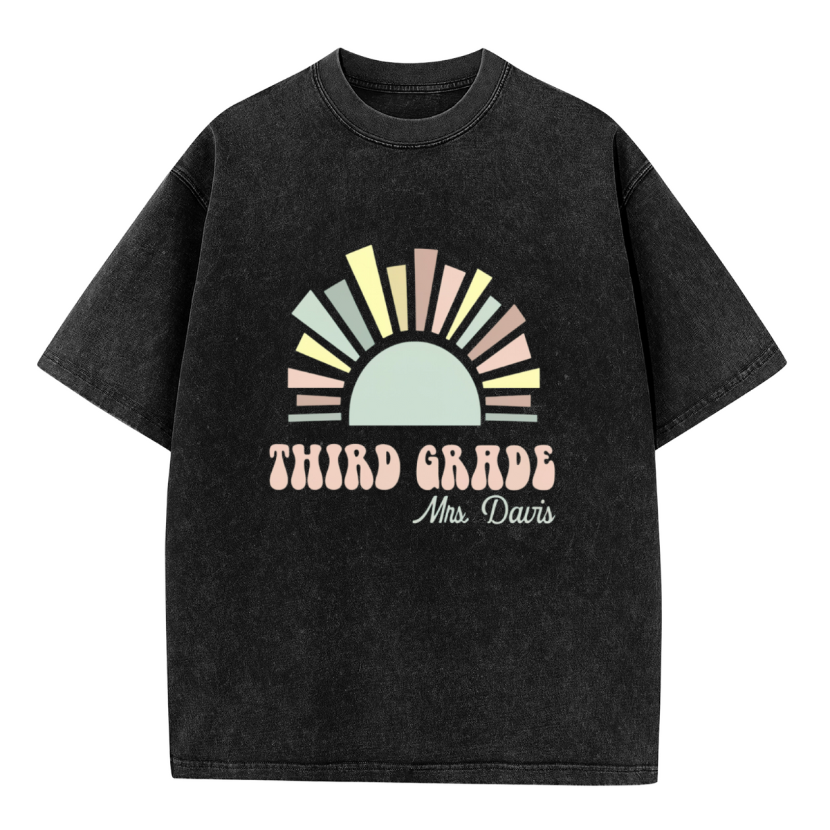3rd Grade washed graphic T-shirt product image