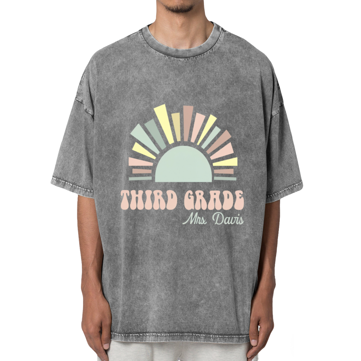 3rd Grade Back to School Washed Graphic T-Shirt