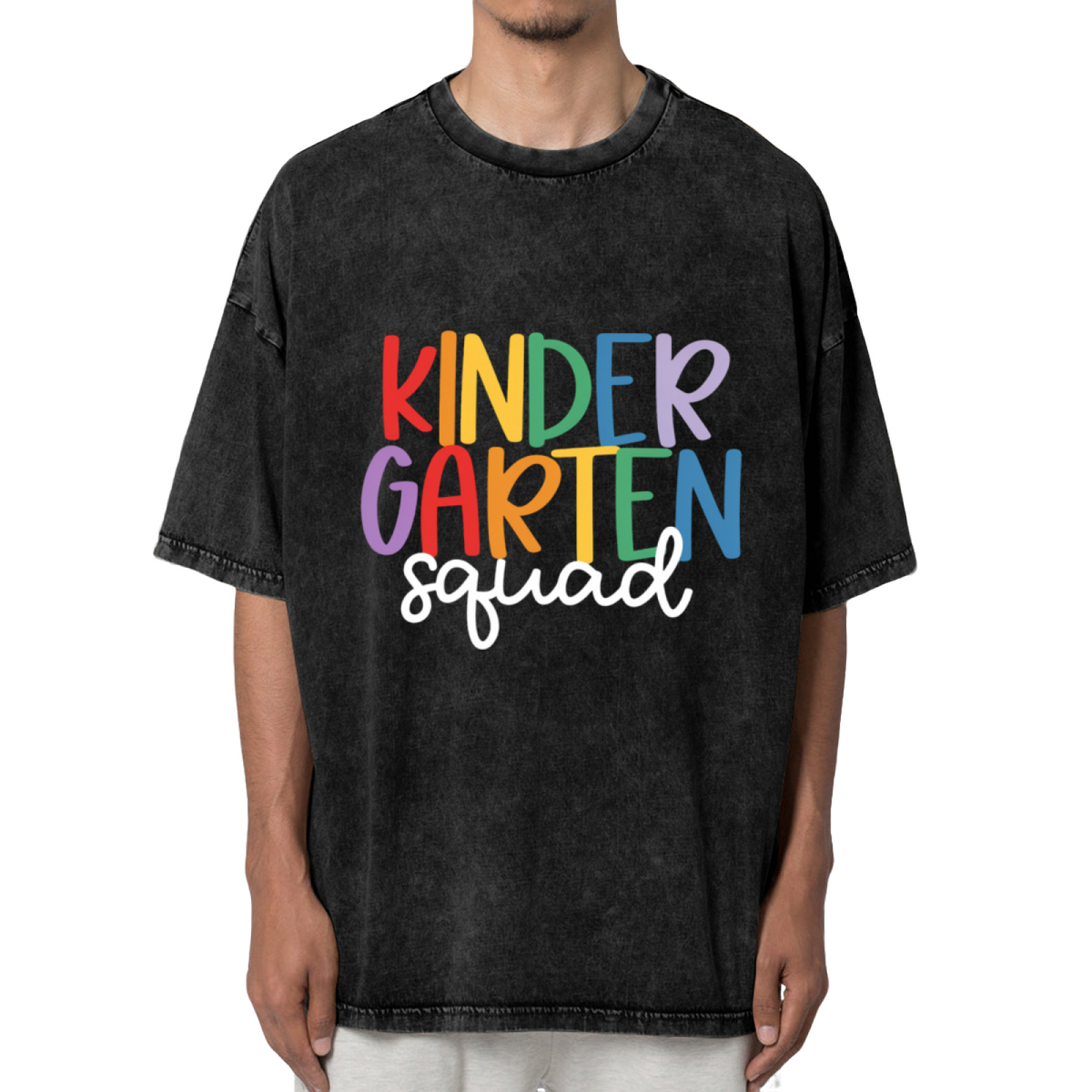 Kindergarten Teacher washed graphic T-shirt product image