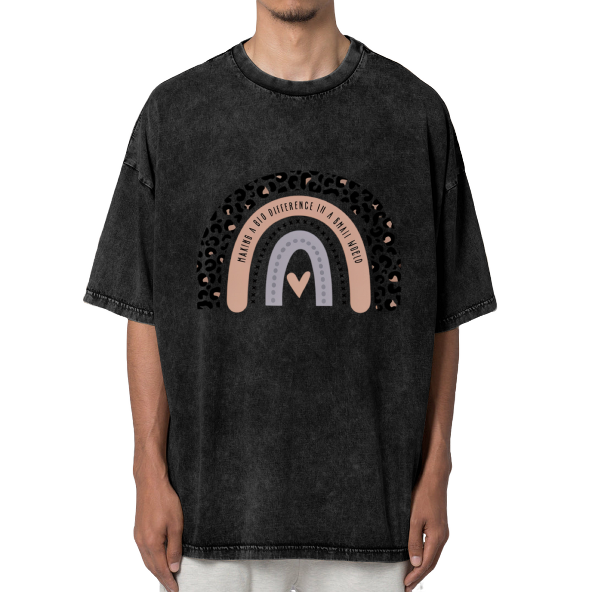 Making a Big Difference washed graphic T-shirt product image