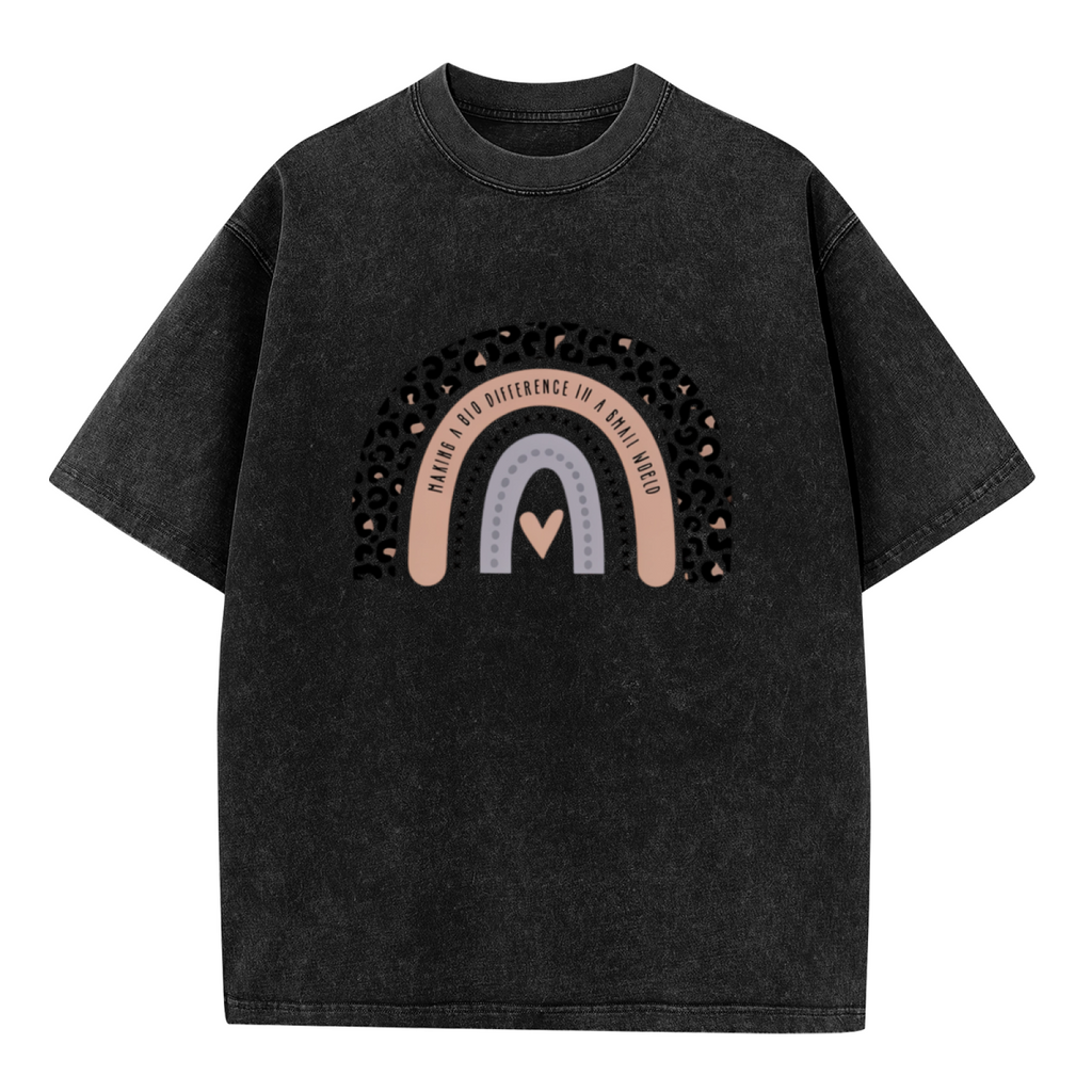Making a Big Difference washed graphic T-shirt product image