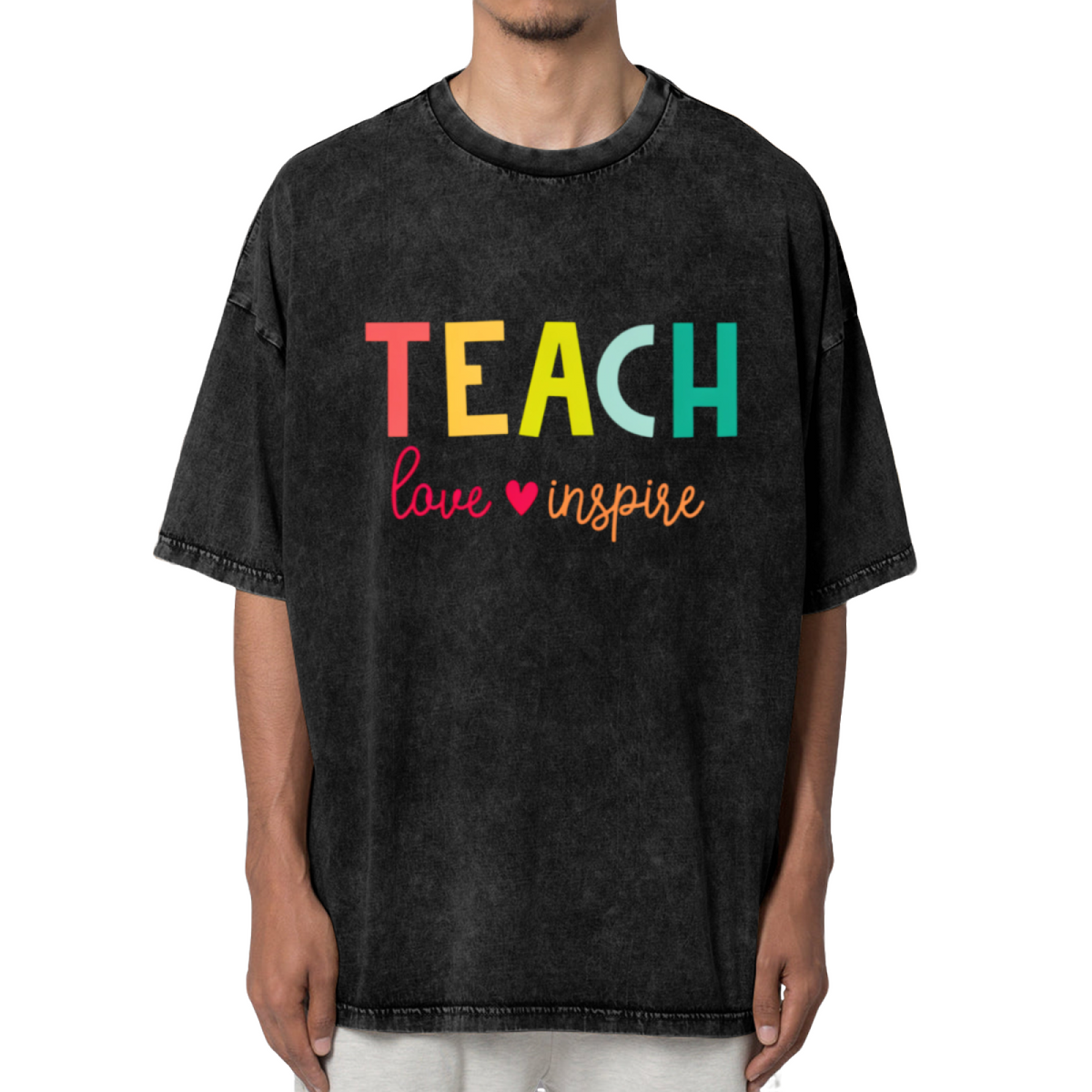 Teach Love Inspire washed graphic T-shirt product image