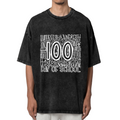 Teacher 100 Days of School washed graphic T-shirt product image