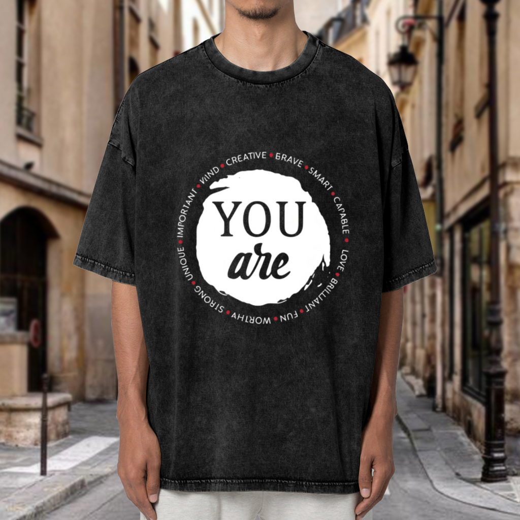 You Are Affirmation washed graphic T-shirt product image