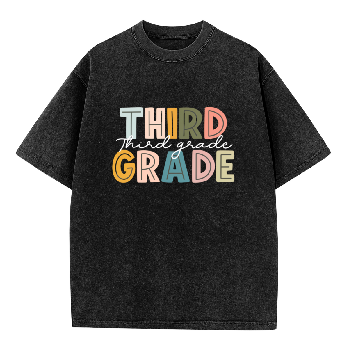 3rd Grade washed graphic T-shirt product image