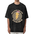 Retro Second Grade Teacher washed graphic T-shirt product image