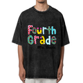Customized Teacher washed graphic T-shirt product image