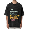 Anti Book Banning washed graphic T-shirt product image