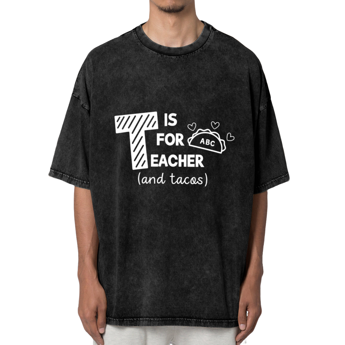 Taco Teacher washed graphic T-shirt product image