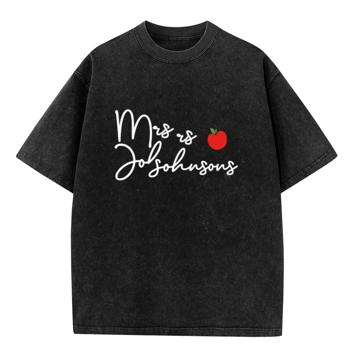 Custom Teacher washed graphic T-shirt product image