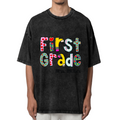 Custom Teacher washed graphic T-shirt product image