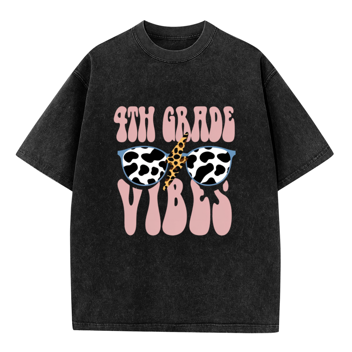 Fourth Grade Teacher Shirts washed graphic T-shirt product image