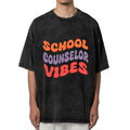 Retro School Counselor washed graphic T-shirt product image