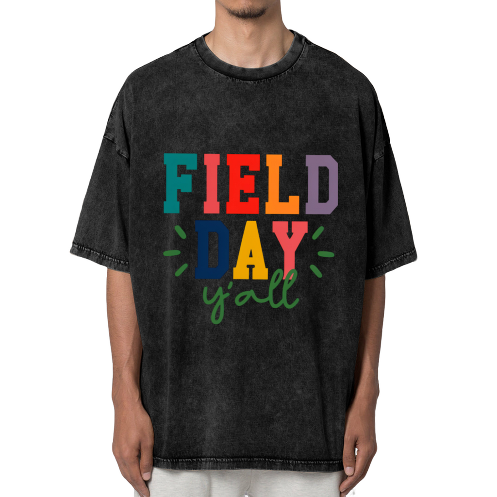 Field Day Y'all washed graphic T-shirt product image
