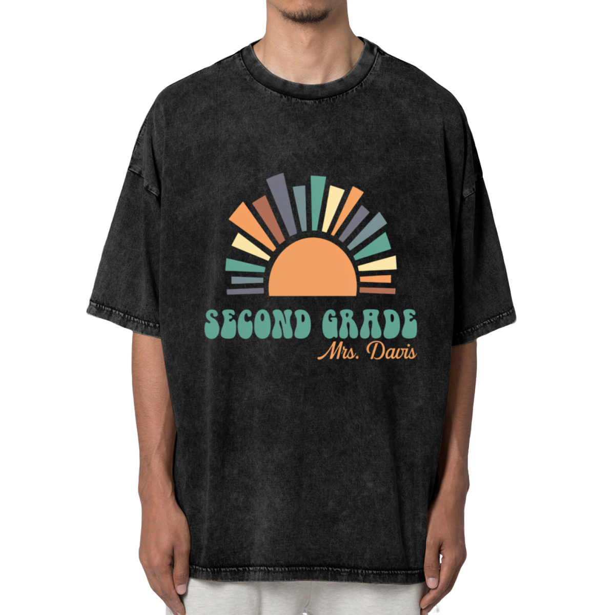 Second Grade washed graphic T-shirt product image