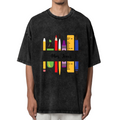 Customized Teacher Pencil washed graphic T-shirt product image