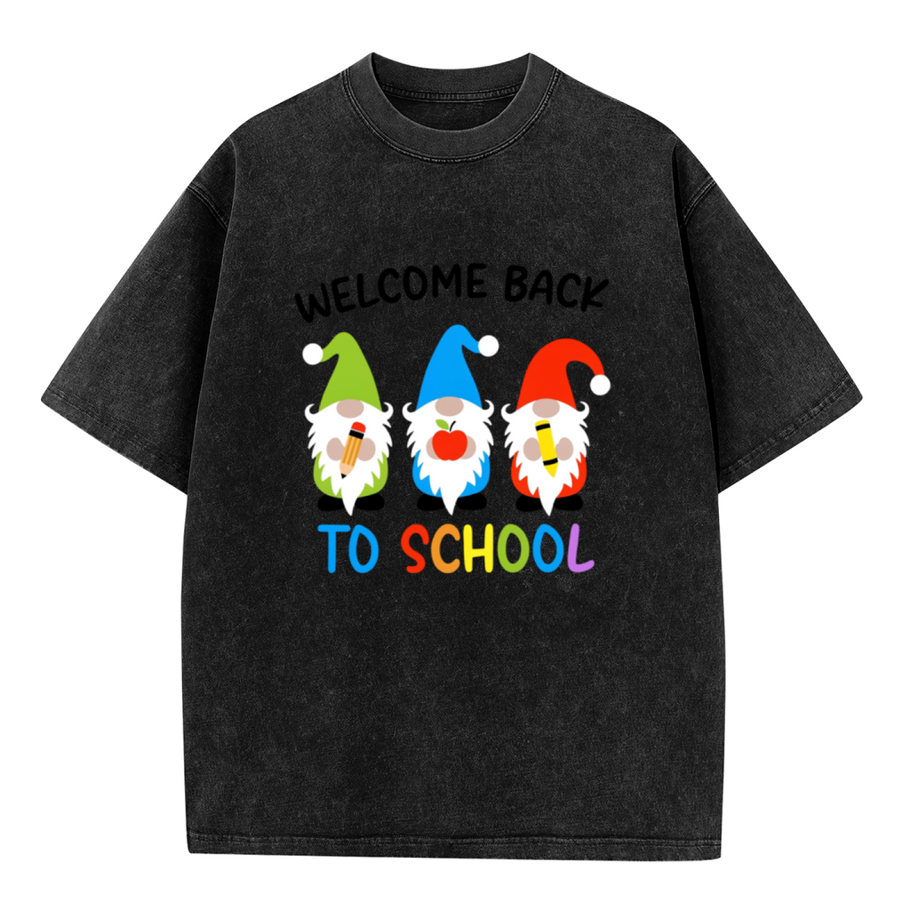 Gnome Teacher washed graphic T-shirt product image