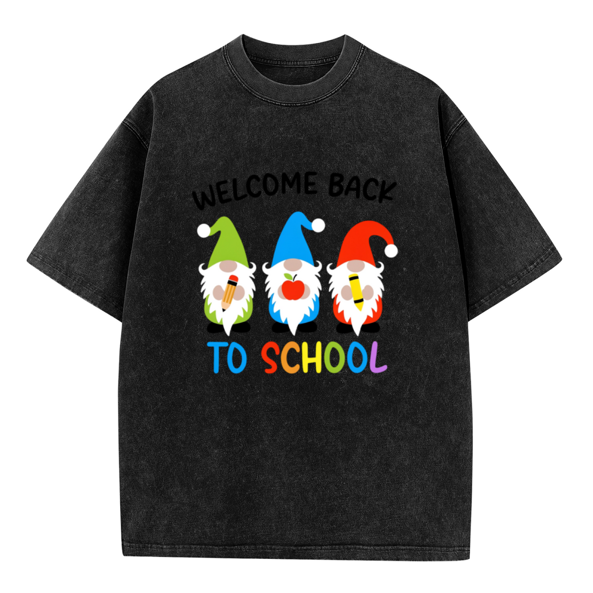 Gnome Teacher washed graphic T-shirt product image