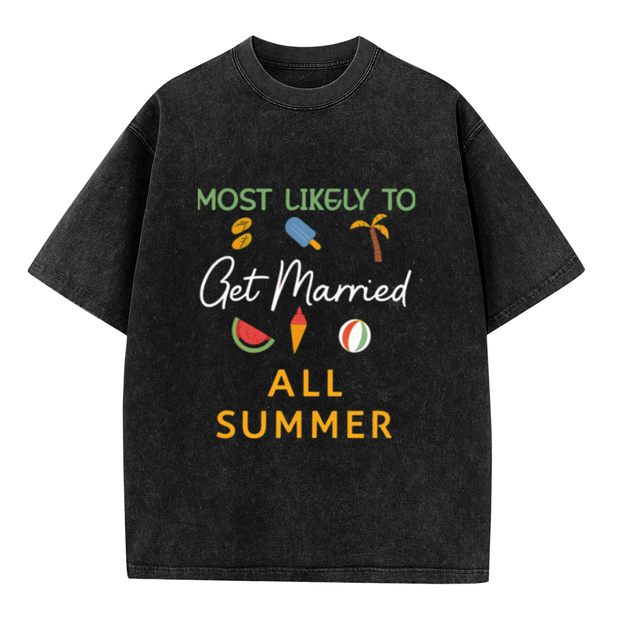 Most Likely To Summer Shirts washed graphic T-shirt product image