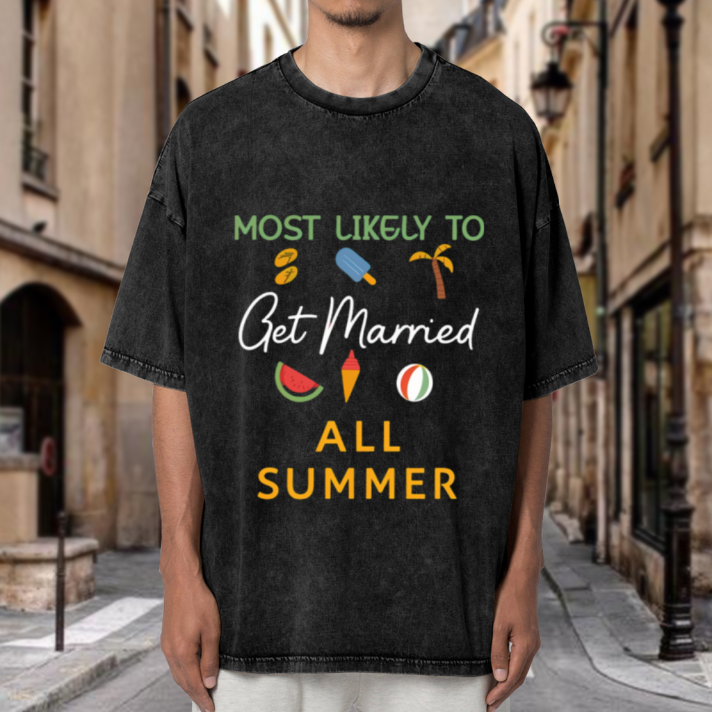 Most Likely To Summer Shirts washed graphic T-shirt product image