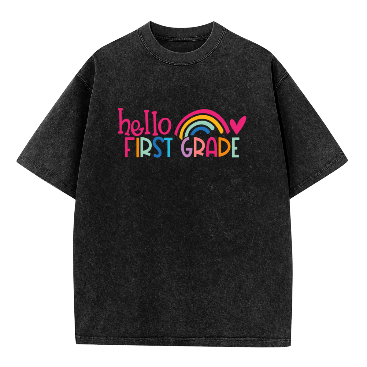 First Grade Teacher washed graphic T-shirt product image