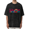 Kindergarten Teacher washed graphic T-shirt product image