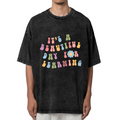 It's A Beautiful Day For Learning washed graphic T-shirt product image