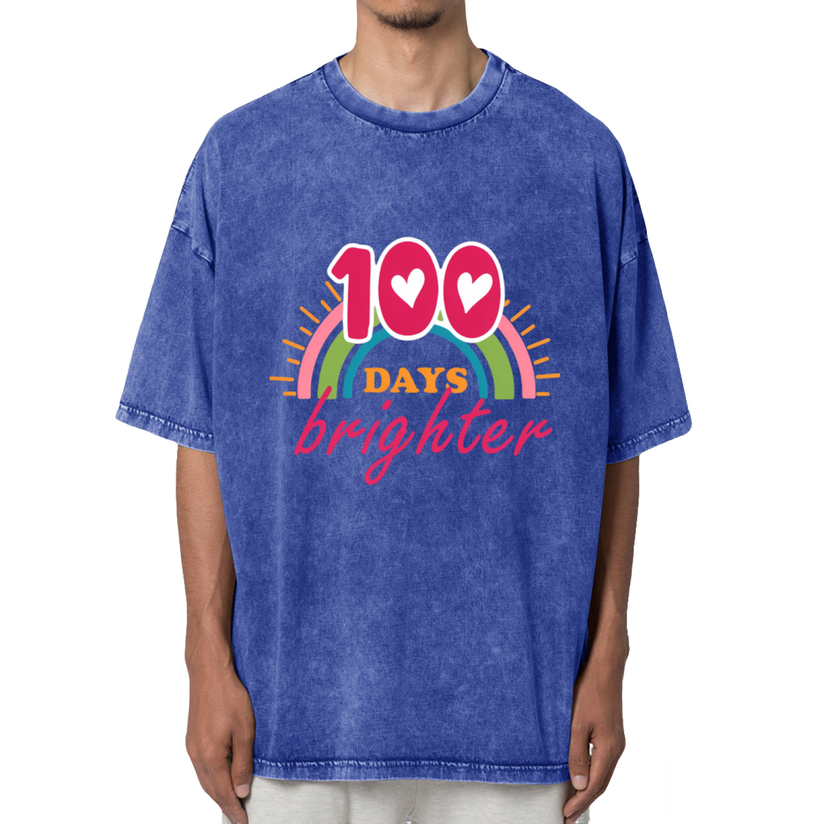 100 Days Brighter Girls 100 days Washed Graphic T-Shirt