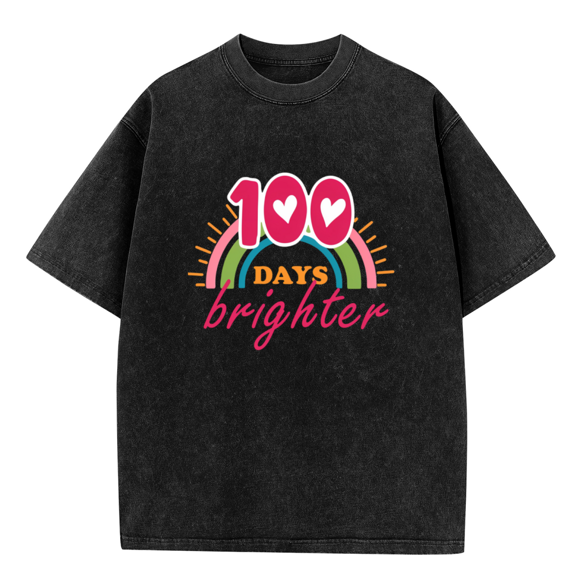 100 Days Brighter washed graphic T-shirt product image