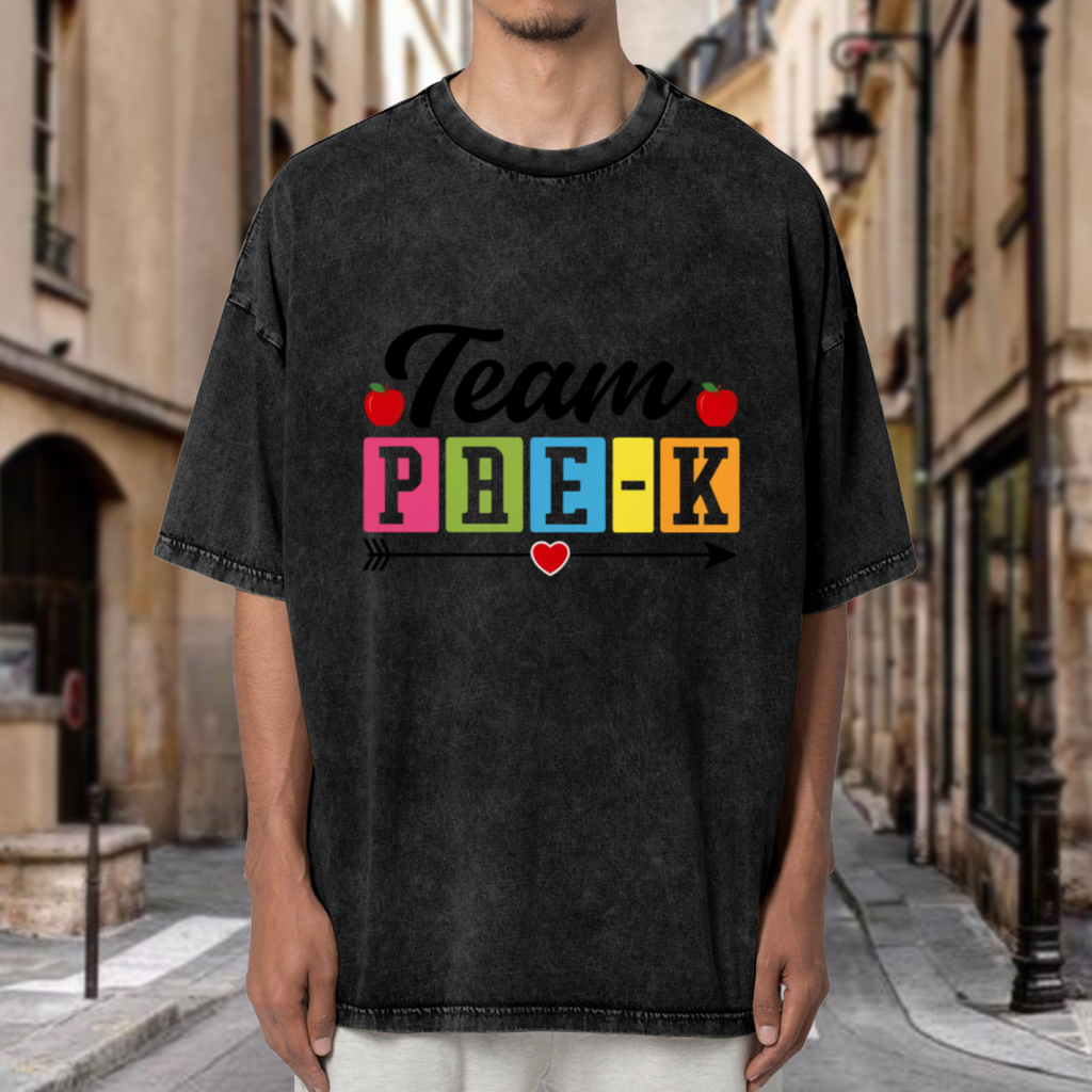 Team Pre-K washed graphic T-shirt product image