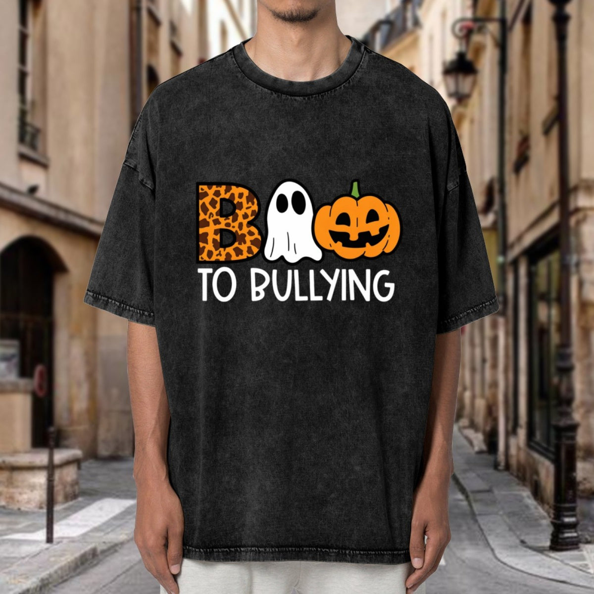 Boo To Bullying washed graphic T-shirt product image