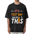 Teacher Testing washed graphic T-shirt product image