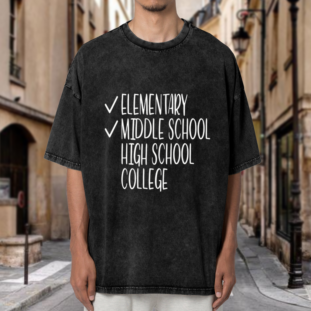 8th Grade Graduation washed graphic T-shirt product image