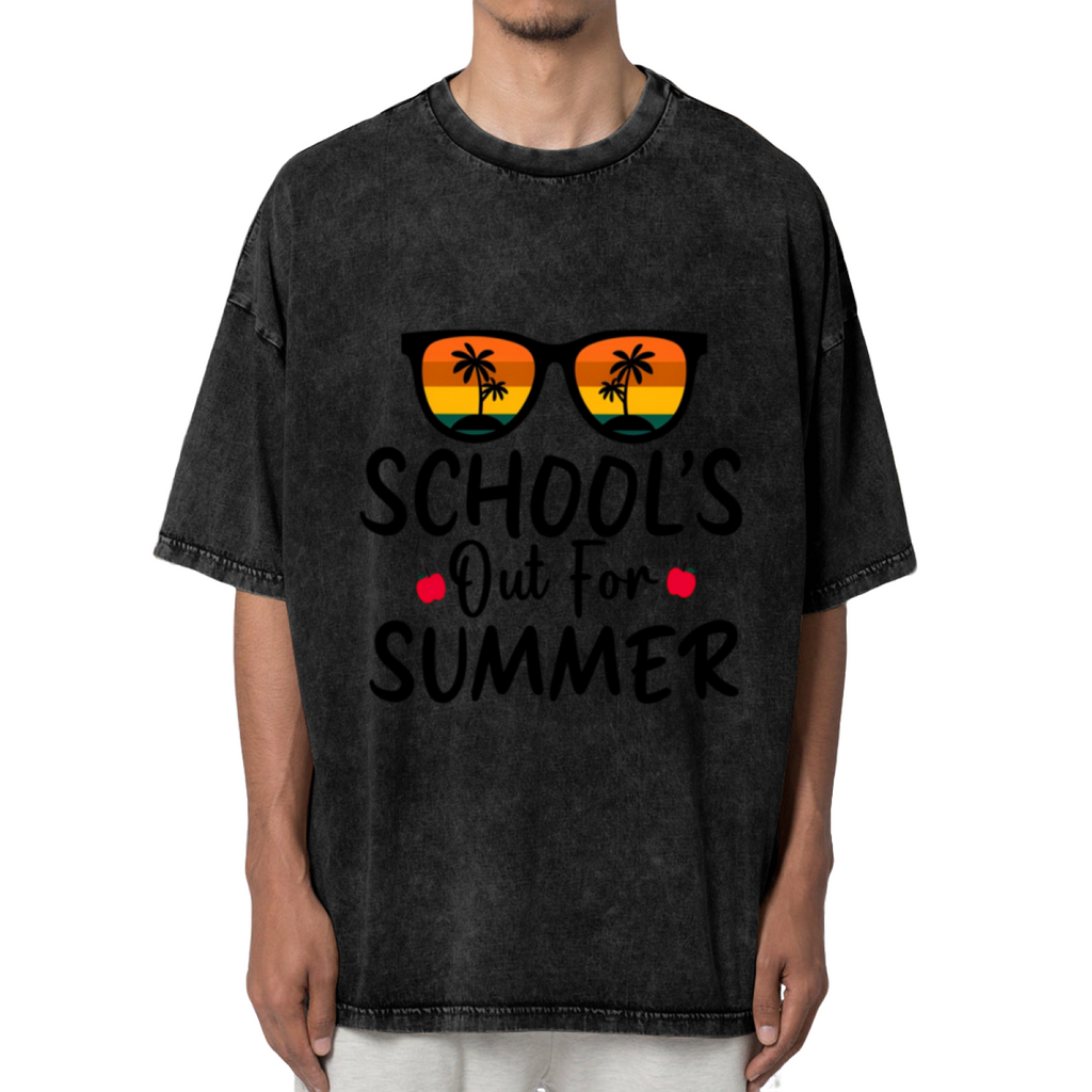 School is Out for Teachers washed graphic T-shirt product image