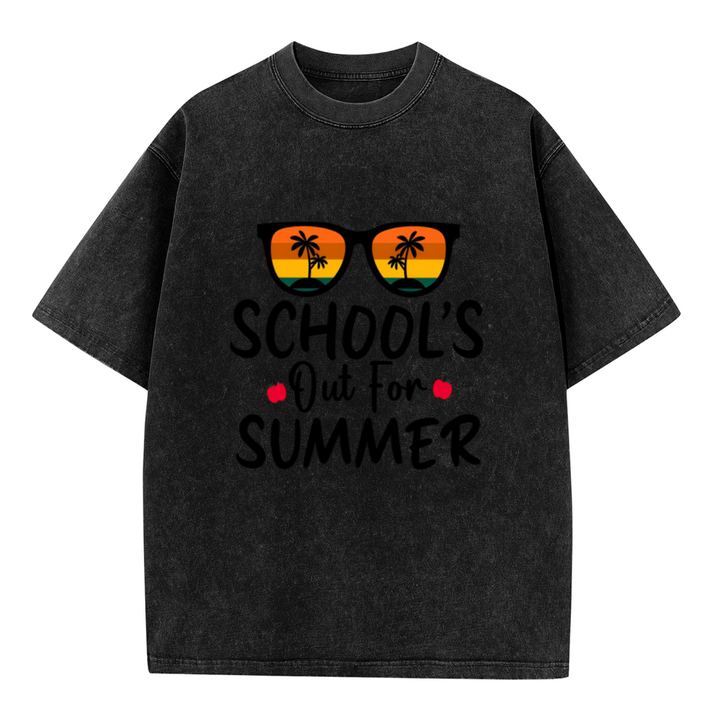 School is Out for Teachers washed graphic T-shirt product image