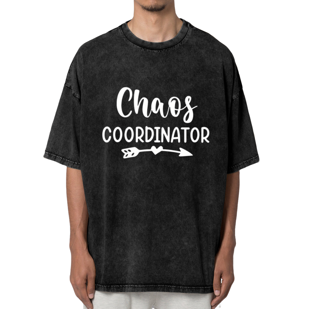 Funny Sarcastic Mom washed graphic T-shirt product image