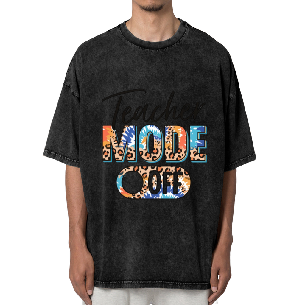Teacher Summer Vacation washed graphic T-shirt product image